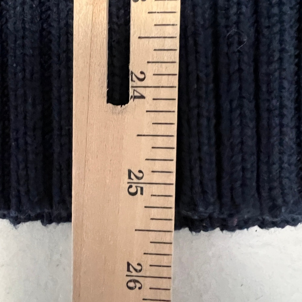 Cabi Cable Knit Sweater Women XS Navy Blue Cowl Neck Pullover 3168 - Picture 10 of 12